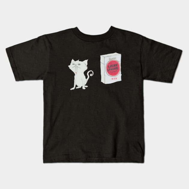 The Cig Cats - Miko Kids T-Shirt by cig cats